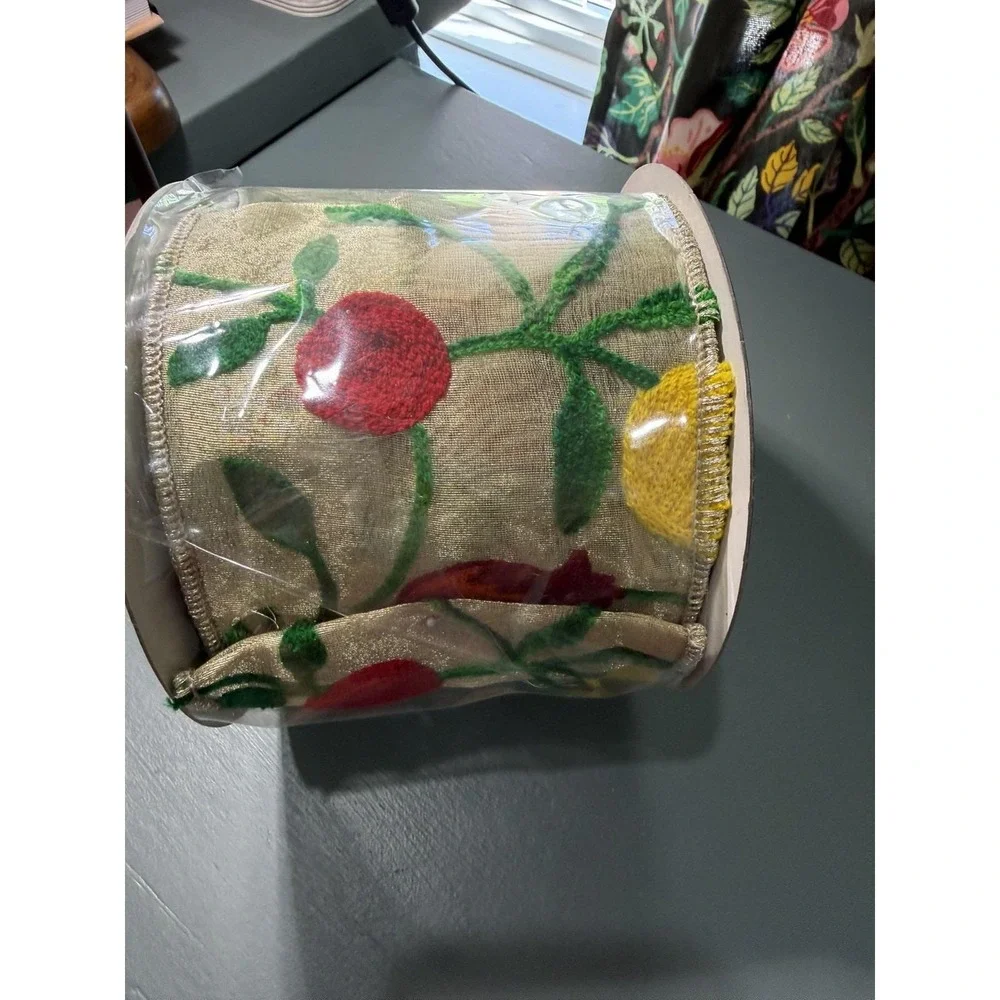 Farrisilk Embroidered Fruit Ribbon 4